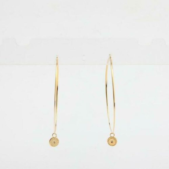 Michael Kors Whisper Pave Charm Silver Earrings - Picture 7 of 9